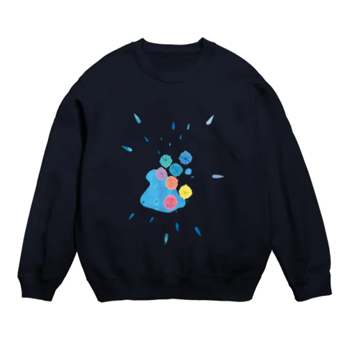 雨の日、学校の帰り道。 Crew Neck Sweatshirt