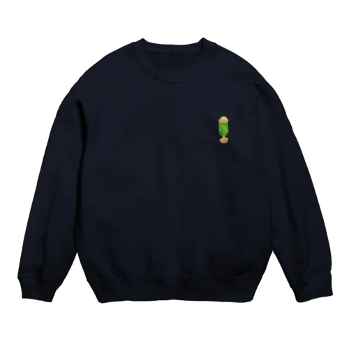 喫茶店のクリームソーダ/ワンポイント Crew Neck Sweatshirt