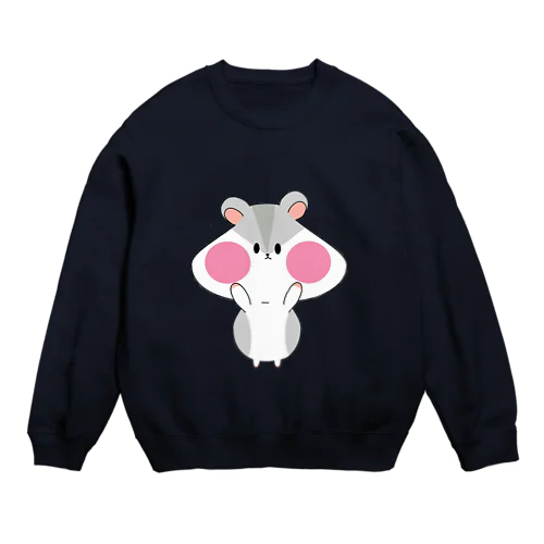 ハムスター　まるめろくん Crew Neck Sweatshirt