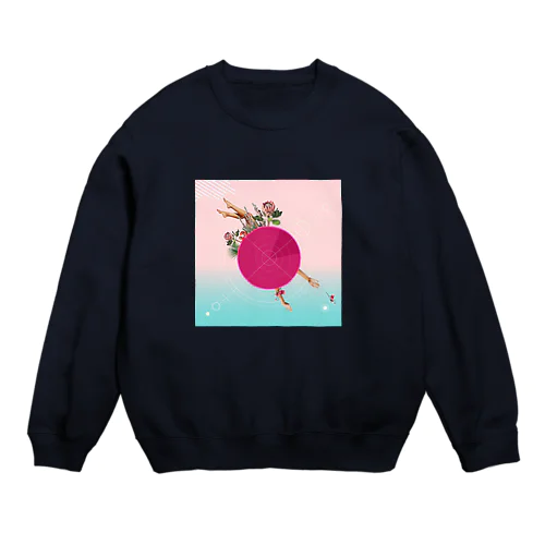 日の丸モチーフグラフィック Crew Neck Sweatshirt