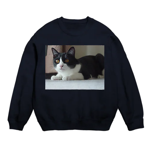 りんごさん、ふせ（笑） Crew Neck Sweatshirt