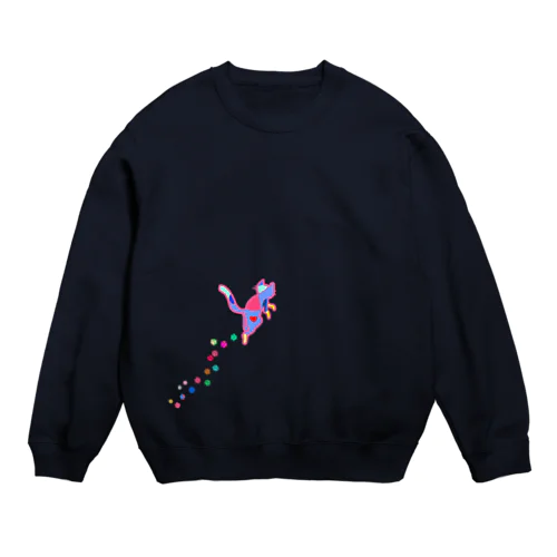 カラフルさん通りまーす！ Crew Neck Sweatshirt