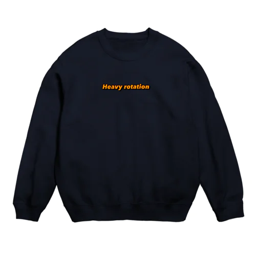 Heavy rotation オレンジ Crew Neck Sweatshirt