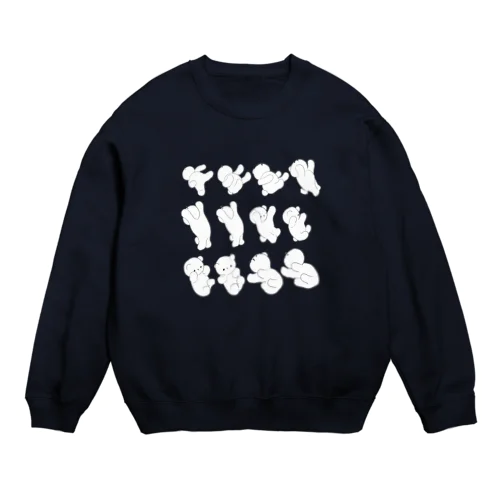 だらだらするくま Crew Neck Sweatshirt