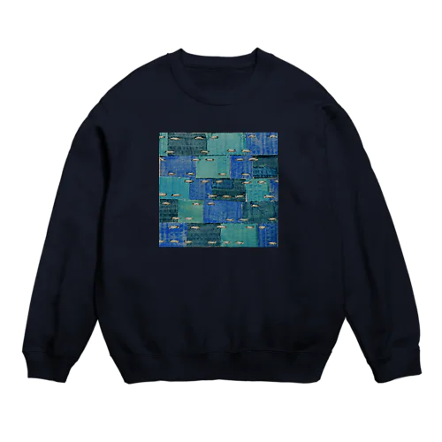 cardboard/blue Crew Neck Sweatshirt
