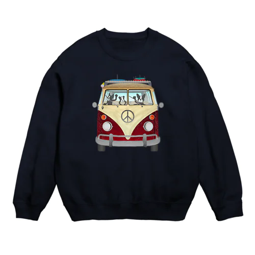 ボストンテリア VWキャンパー３サーフトリップ編  Crew Neck Sweatshirt