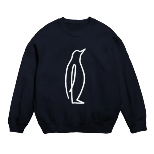 ひとふでがきペンギン Crew Neck Sweatshirt