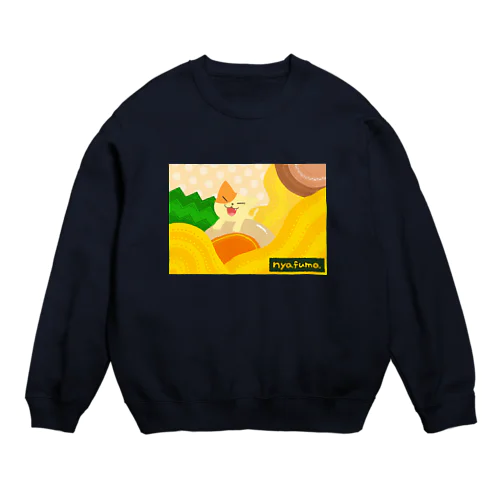 ニャーメン Crew Neck Sweatshirt