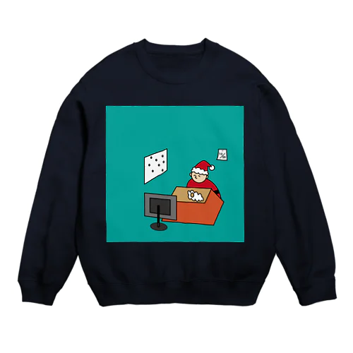 活気グラフィック「クリスマス」 Crew Neck Sweatshirt