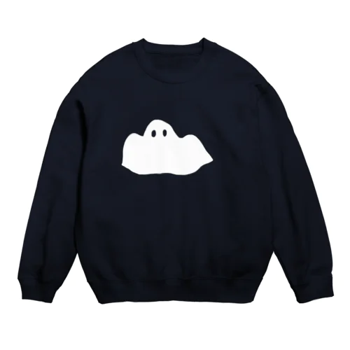 逃げるおばけ Crew Neck Sweatshirt