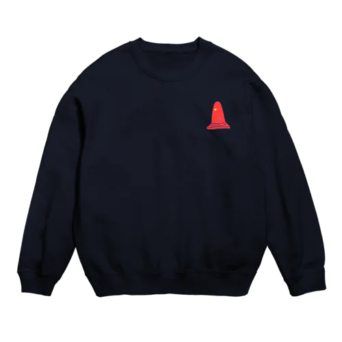 カラーコーンの安全ちゃん Crew Neck Sweatshirt