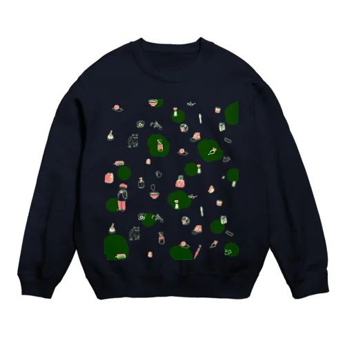 ひまひまいろいろ　黒板の落書き風編 Crew Neck Sweatshirt