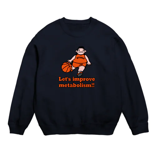 メタボバスケマン Crew Neck Sweatshirt