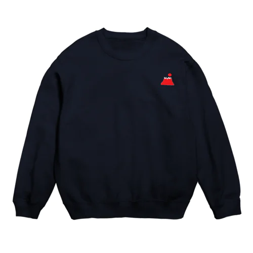 高い富士山に太陽のぼる Crew Neck Sweatshirt