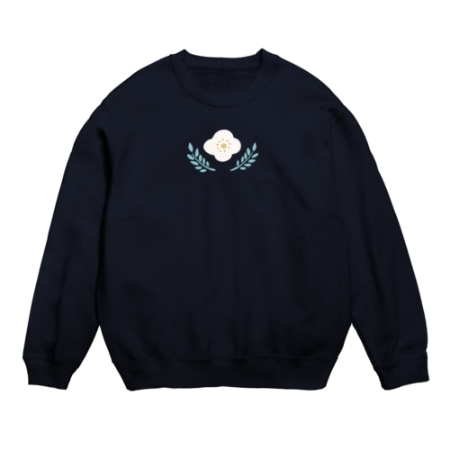 お花( しろ ) Crew Neck Sweatshirt