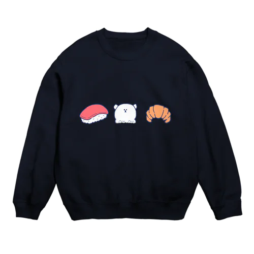 すしろくまパン Crew Neck Sweatshirt