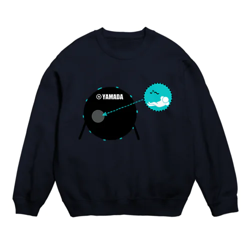 バスドラの住人 Crew Neck Sweatshirt