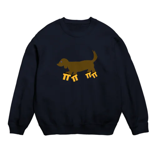 高下駄を履いた犬 Crew Neck Sweatshirt