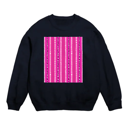 不思議なムードの抽象模様 Crew Neck Sweatshirt