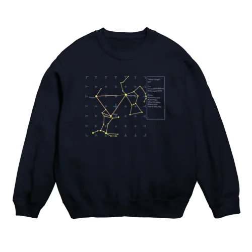 Winter triangle 🪐 Crew Neck Sweatshirt