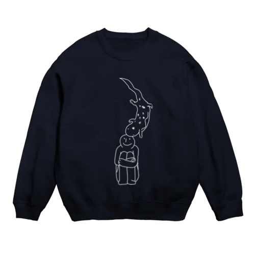 はんざきに噛まれた(白線版) Crew Neck Sweatshirt