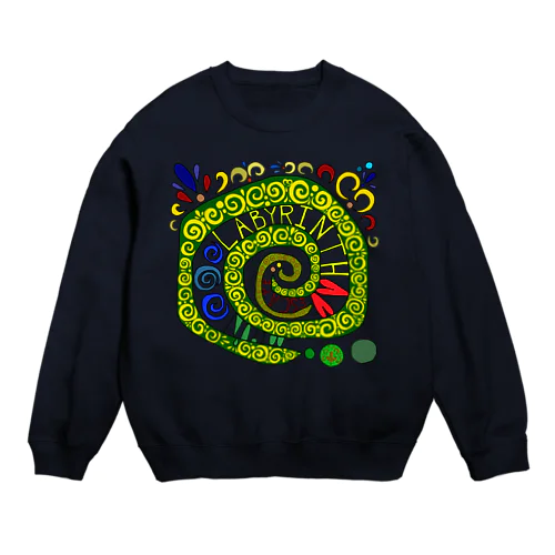 ぐるぐる迷宮 Crew Neck Sweatshirt