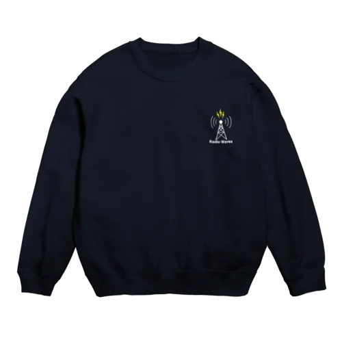 電波塔ロゴVer2 Crew Neck Sweatshirt