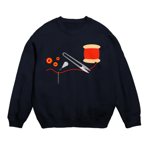 赤い糸 Crew Neck Sweatshirt