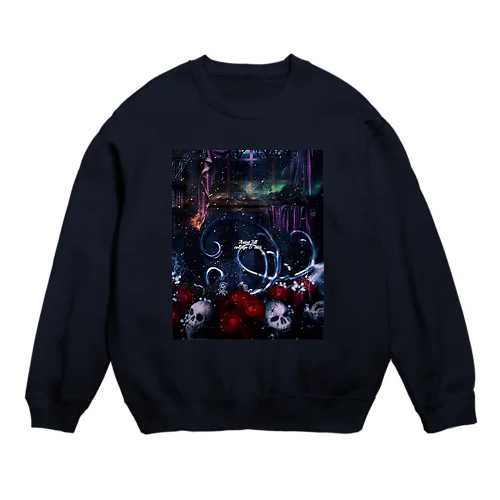 (縦長)Dark Gothic Crew Neck Sweatshirt