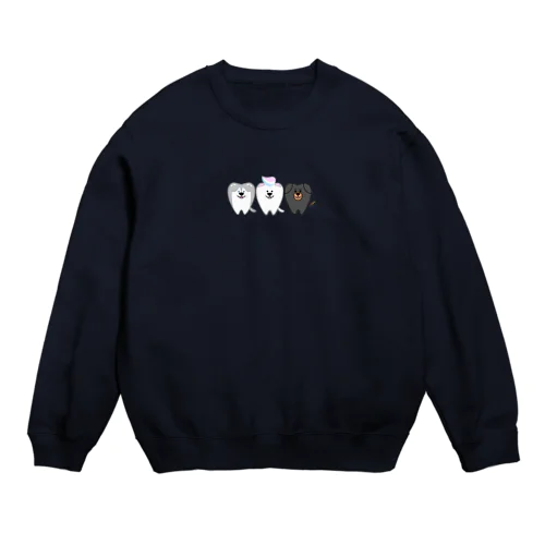 3匹のけんしんくん Crew Neck Sweatshirt