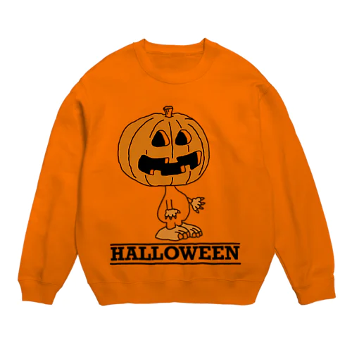 ハロウィンのパンプキン🎃 Crew Neck Sweatshirt