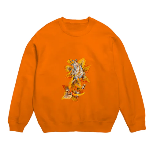 秋色ミナミイボイモリ Crew Neck Sweatshirt