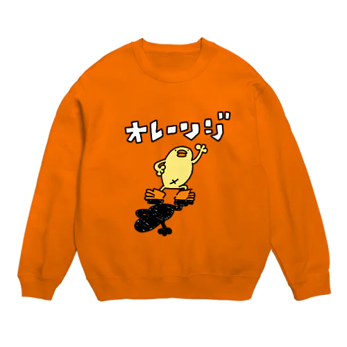 オレンジぴよ Crew Neck Sweatshirt