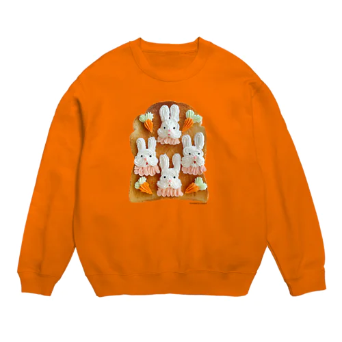 bunny cream Crew Neck Sweatshirt