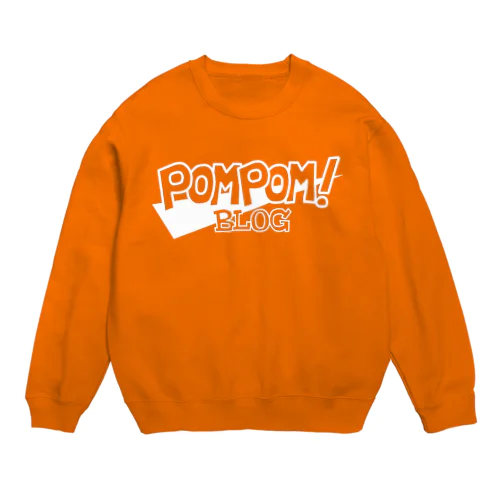 Pom Pom Blog Logo 2nd（white） スウェット