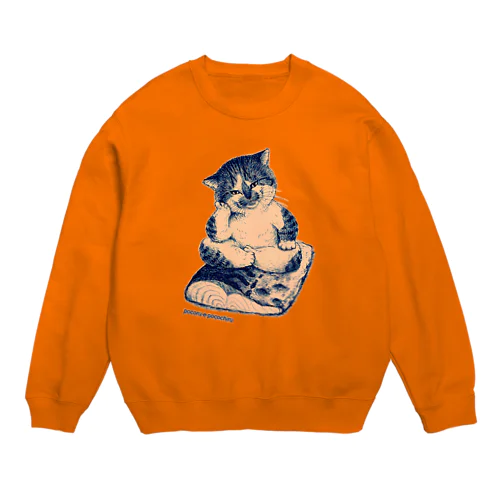 鯖の上にも三年。 Crew Neck Sweatshirt