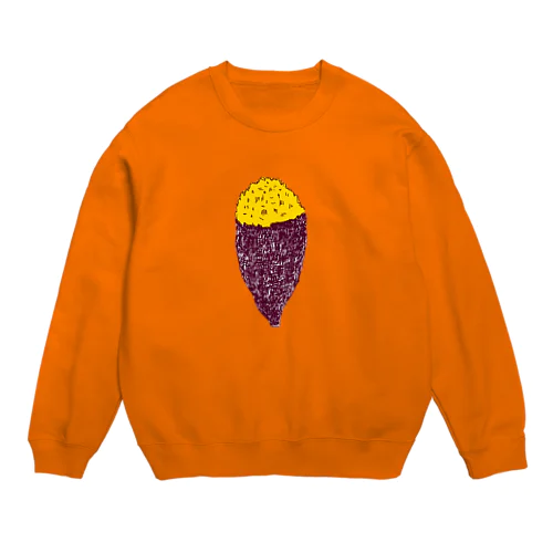 秋のイチオシデザイン！「プレミアム焼き芋」 Crew Neck Sweatshirt