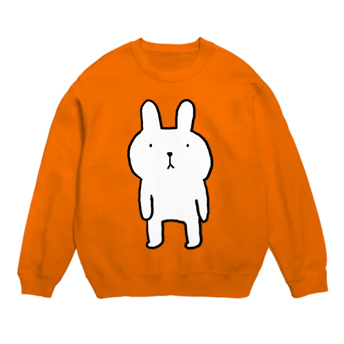 ふつウサ直立 Crew Neck Sweatshirt