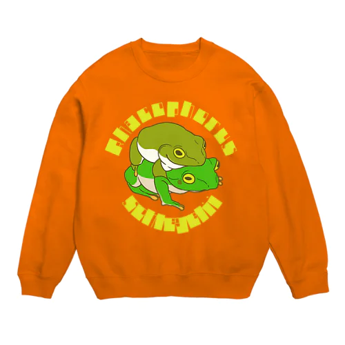 a pair of schlegel's green tree frog Crew Neck Sweatshirt