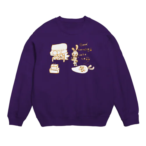 Good morning! wake up!！Ver.1 Crew Neck Sweatshirt