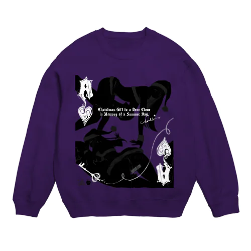 BLACK SANTA 03 Obscure Desire ブラックサンタ ネガver. Crew Neck Sweatshirt