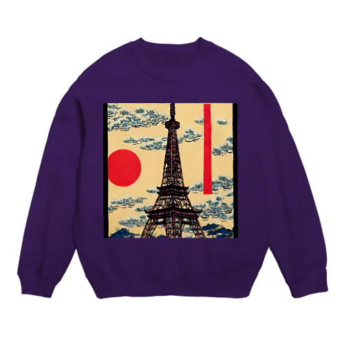 tokyotower8 Crew Neck Sweatshirt