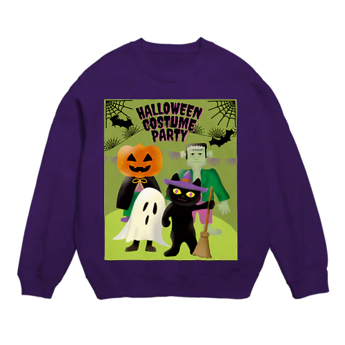 ハロウィンの仮装パーティー Crew Neck Sweatshirt