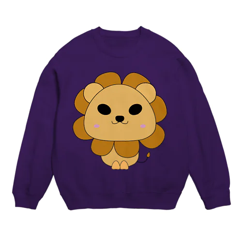 ほのぼの動物シリーズ(ライオン) Crew Neck Sweatshirt