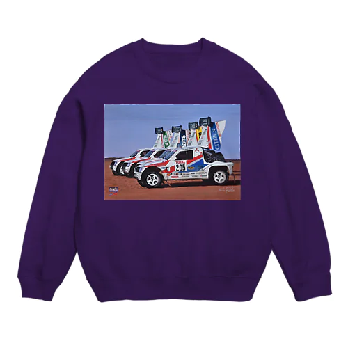 1993DAKAR 4PAJEROs Crew Neck Sweatshirt