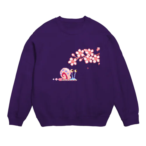 ぴこぴこかたつむり Crew Neck Sweatshirt