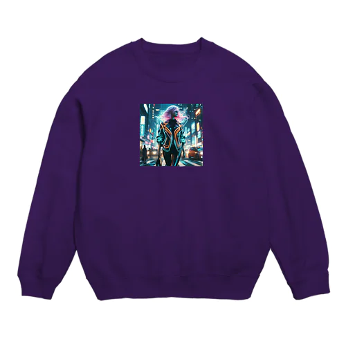 ネオンガール Crew Neck Sweatshirt