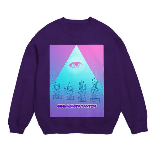 666 richioSATANISM Crew Neck Sweatshirt