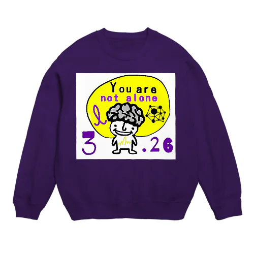 【数量限定特価】パープルデー記念特価 Crew Neck Sweatshirt