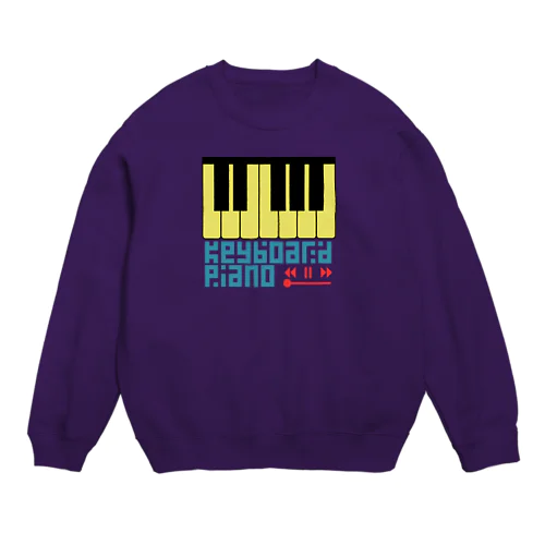 鍵盤ピアノ Crew Neck Sweatshirt